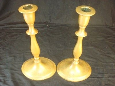 ANTIQUE OLD BRASS CANDLESTICKS  