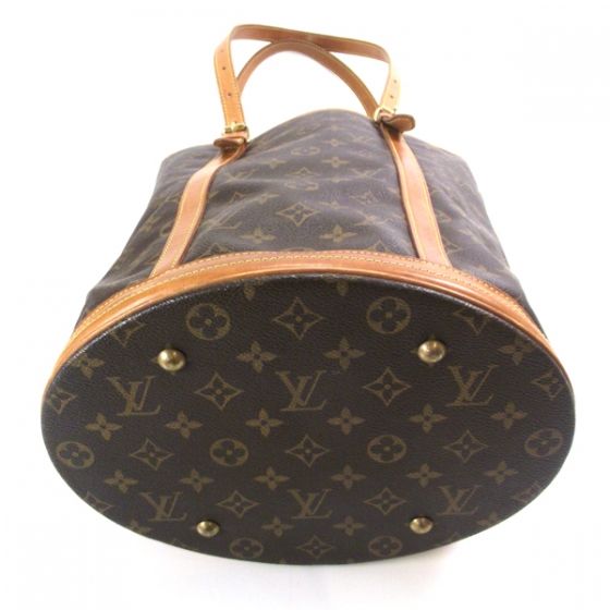 LOUIS VUITTON Monogram BUCKET 27 Tote Bag Purse LV  