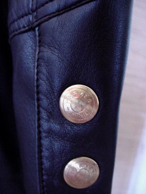 HERMES Leather Vintage Jacket 2DIE4 SENSATIONAL sz38/6  