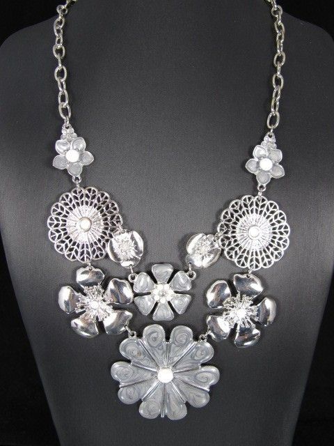 Cool Elegant Fashion Flower Pendant Necklace Chains PN431  
