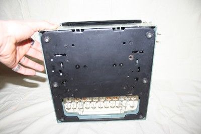   Portable CHILDRENS TOY Manual AVOCADO Green TYPEWRITER Works  