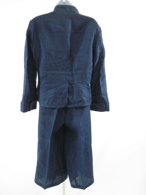 LAFAYETTE 148 Blue Denim Jacket Pants Outfit Sz 8 12  