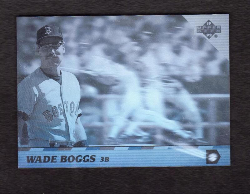 WADE BOGGS 1992 UPPER DECK MVP HOLOGRAMS  