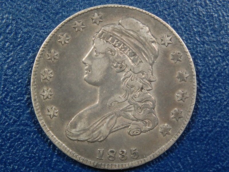 1835 O.101 Bust half, lustrous, orig xf (estatesale)  