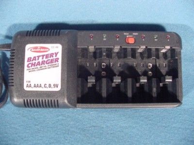 UNIVERSAL BATTERY CHARGER NiMH & NI CAD AA AAA C D 9V XLNT NR  