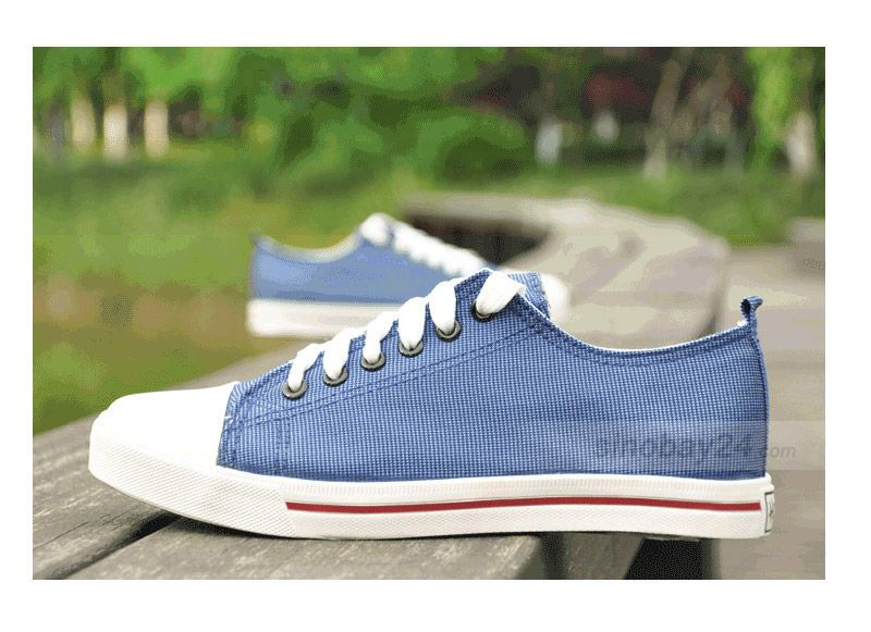 X11016 Mens Causal Lace up Canvas shoes And Faux Leather Bottom Shoes 