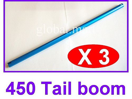 Compatible 3xL Tail boom, Main Shaft T rex 450 347mm US  