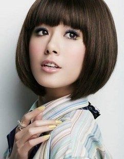 Party Short Straight Wig Black / Brown Bob Hair A2  