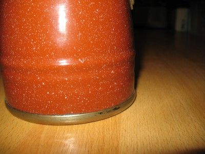 rare color speckled orange rust the pot stands 10 inches tall this has 