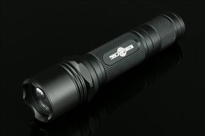 Solarforce L2P BLACK 820Lms XM L 3mode HA3 Forward Clicky flashlight 