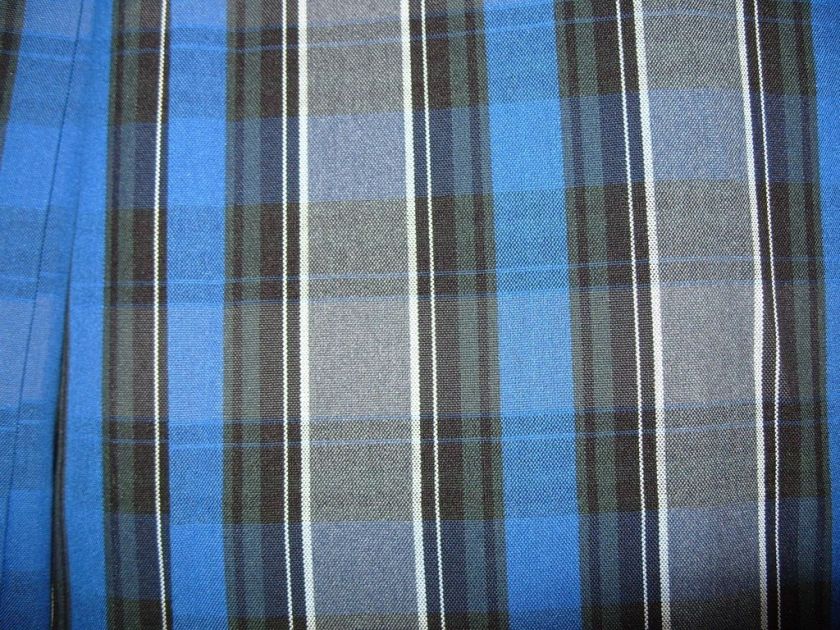 Girls School Uniform Kick Pleat Skirt Plaid 32 SZ 8 1/2  