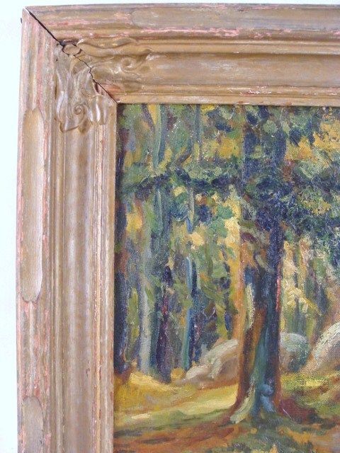 Antique Carl Oscar Borg Impressionist O/C Painting  