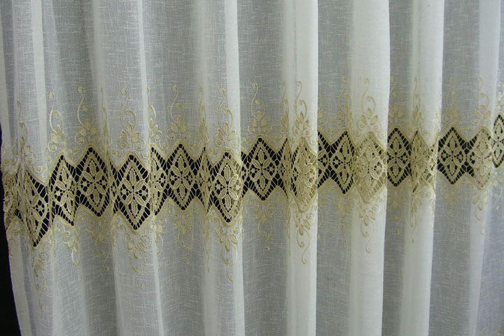 Drapery sheer panel, Double standard width 16 Grommet  