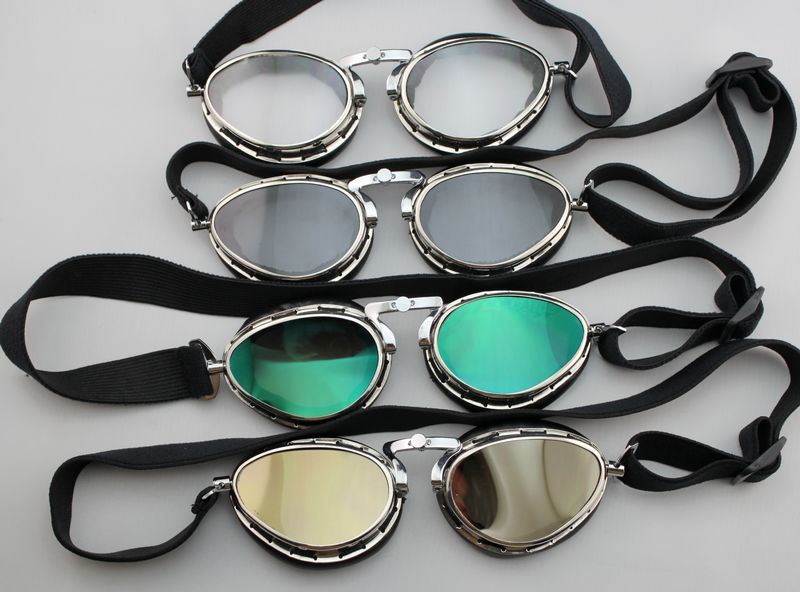 Steampunk Style Pilot Motorcycle Scooter ATV Goggle Eyewear T02 Four 