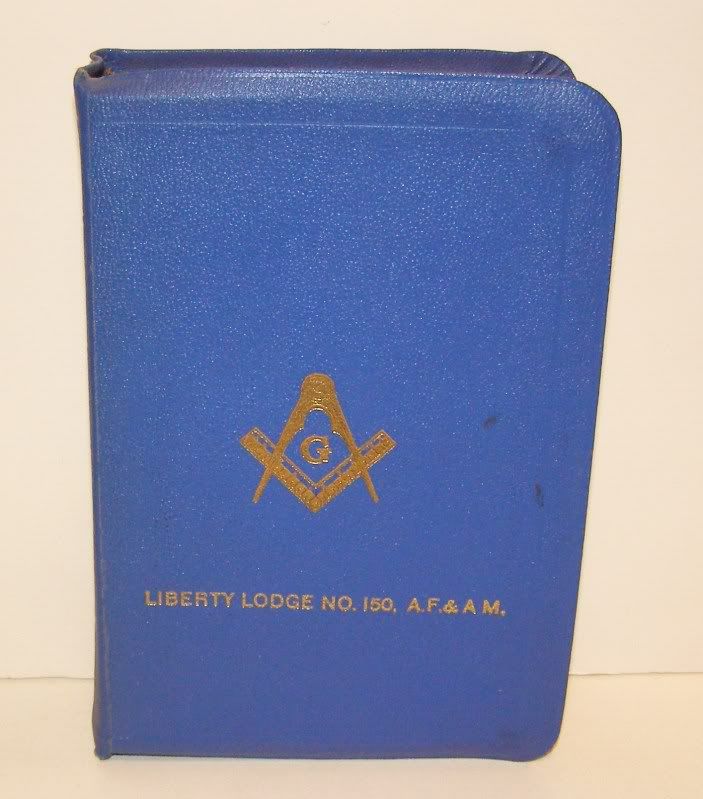 MASONIC HOLY BIBLE 1957 LIBERTY LODGE #150   Very Good  