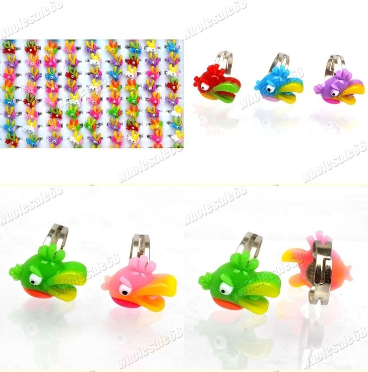   jewelry wholesale bulk lots mixed cartoon resin silver p metal rings