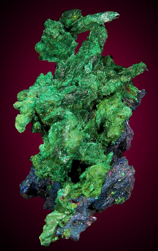 Green MALACHITE Pseudo AZURITE Crystals 70s Bisbee AZ  