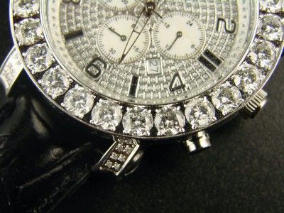 13.0 CT TECHNO COM KC JOE RODEO XL BEZEL DIAMOND WATCH  