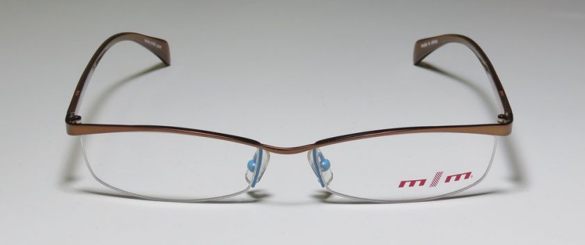 NEW ALAIN MIKLI 739 56 17 140 BROWN/BLUE HALF RIM RX EYEGLASSES 