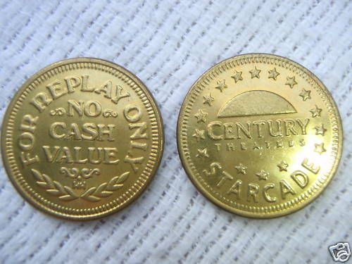 Century Theatres Starcade Game Arcade Token Set Mint  