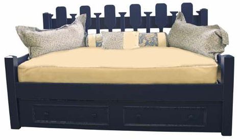 Coastal Cottage Style Paddle Daybed DAY BED 40 Paints Stains Solid 