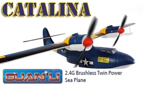 Catalina 4CH Brushless Twin Power RC Sea Plane, Boat  