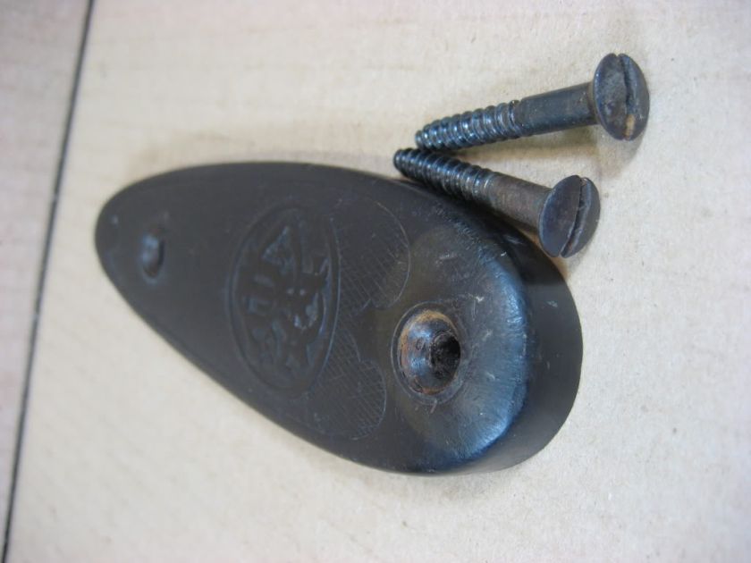 BAKER GUN Co BATAVIA LEADER 12 gauge SHOTGUN part BUTT PLATE serial 