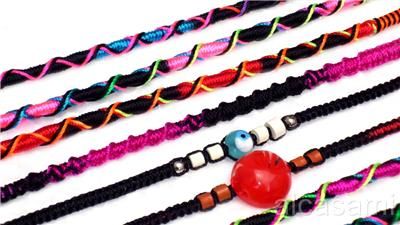 LOT 8 MIX EMO PUNK  GOTHIC FRIENDSHIP BRACELETS PERU  