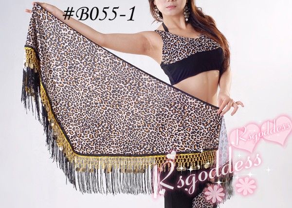 New  belly dance hip scarf  Belt Triangle Shawl 3 colou  