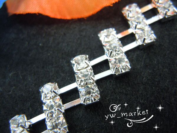 one yard costume applique rhinestone trims A030  