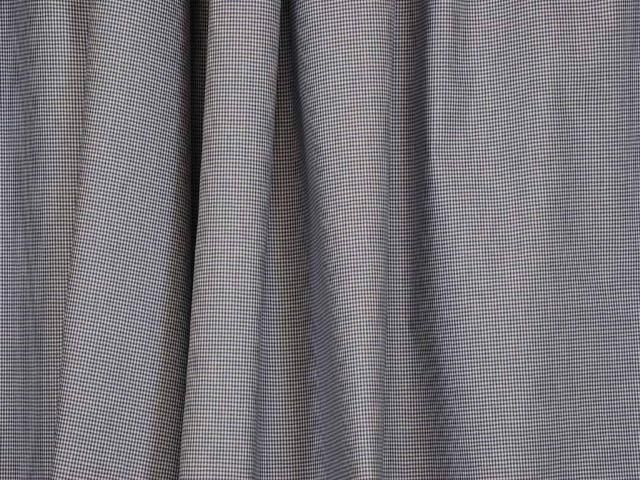Laura Ashley Blue White Check Drapery Upholstery Fabric  