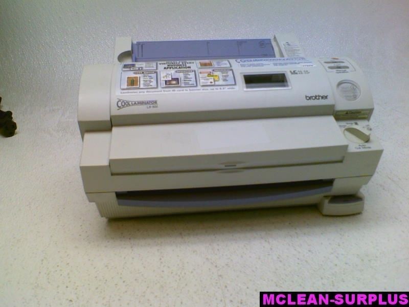 Brother Cool Laminator LX 900 Laminate Machine  