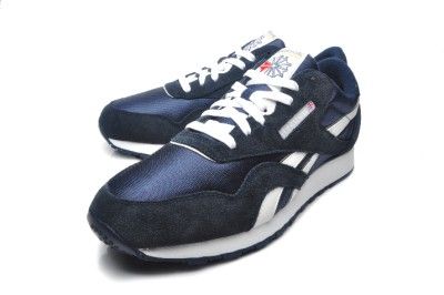 Reebok mens shoes Classic Nylon 1 39749 Team Navy  