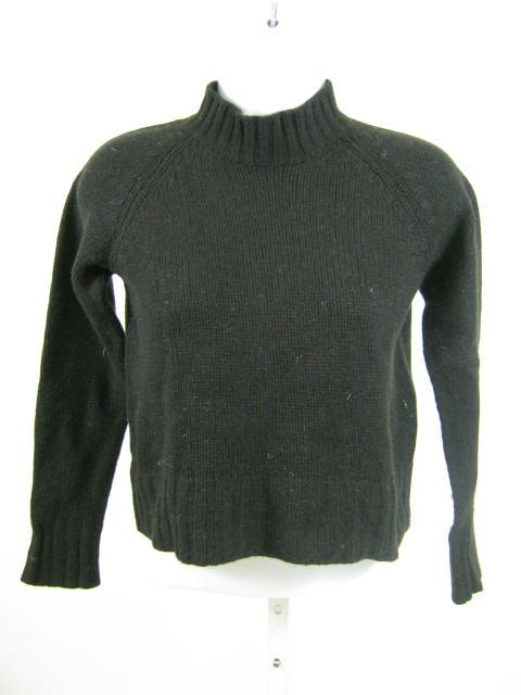 PRADA Brown Mock Cashmere Sweater Top Sz 38  