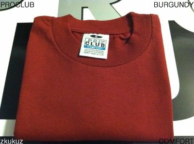 NEW PROCLUB COMFORT PLAIN T SHIRT BLANK COLOR TEE PRO CLUB S 3XL 1PC 