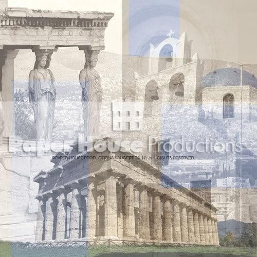 Paper House Europe Travel ~GREECE~ Scrapbook Page Kit  