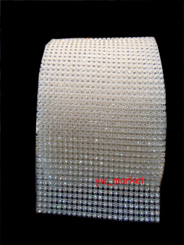 24Row Sparkle Rhinestone Trim Clear SS12 3mm 10yard  