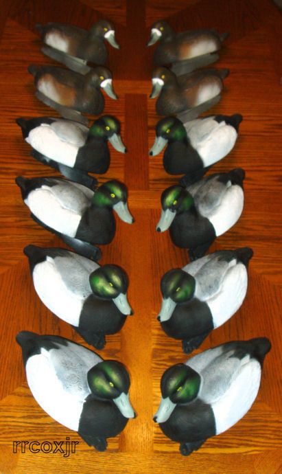 AVERY GREENHEAD GEAR SCAUP BLUEBILL DUCK DECOYS 12 NEW 700905730377 