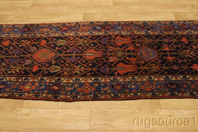 Oversized Tribal Antique Runner 3X14 Hamedan Persian Rug Area Oriental 