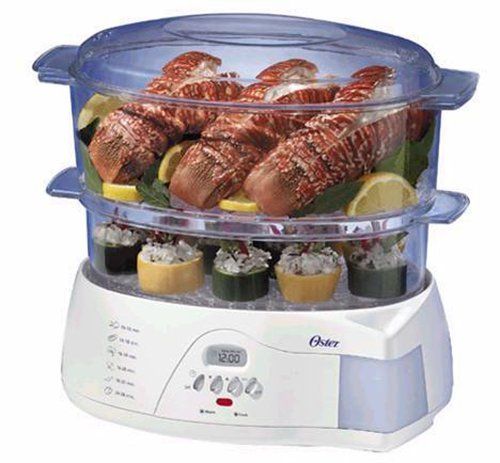 Brand New Oster 5712 Electronic 2 Tier 6 Quart Food Steamer 