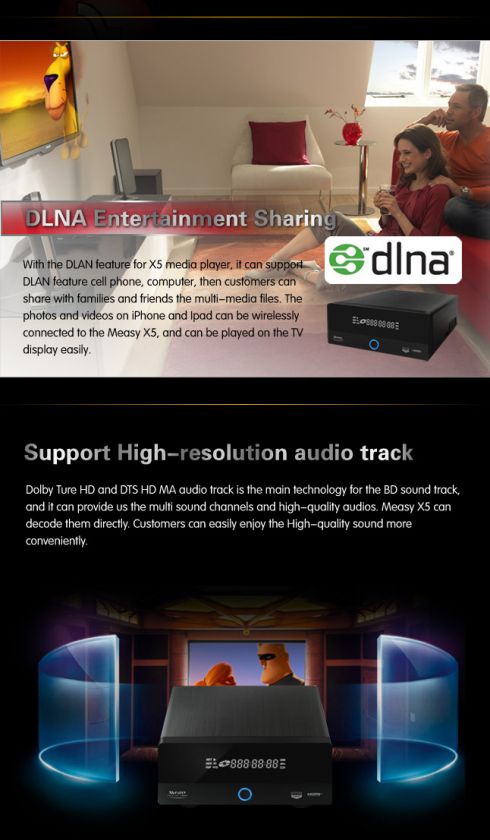 NEW 3D Android Linus Network Media Player HDMI 1.4 Realtek 1186 USB 