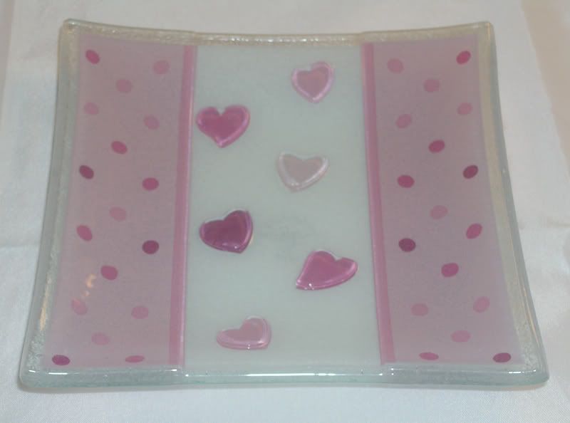 NEW GORHAM SQUARE 2 CANDY MINT DISHES VALENTINE HEART 070357486987 