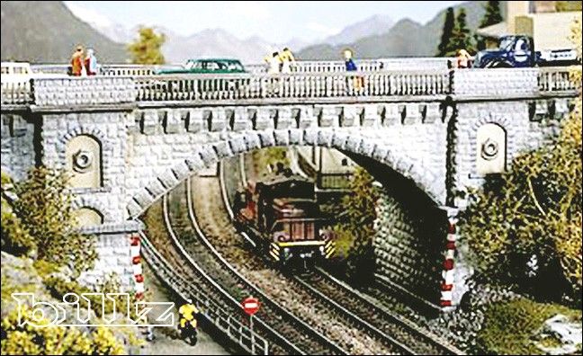 POLA HO 621   Faller 310621 Railway / Road Bridge   KIT  