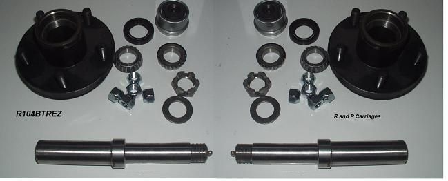 Build Your Own Trailer Axle Kit 2000# Camper R104BTREZ  