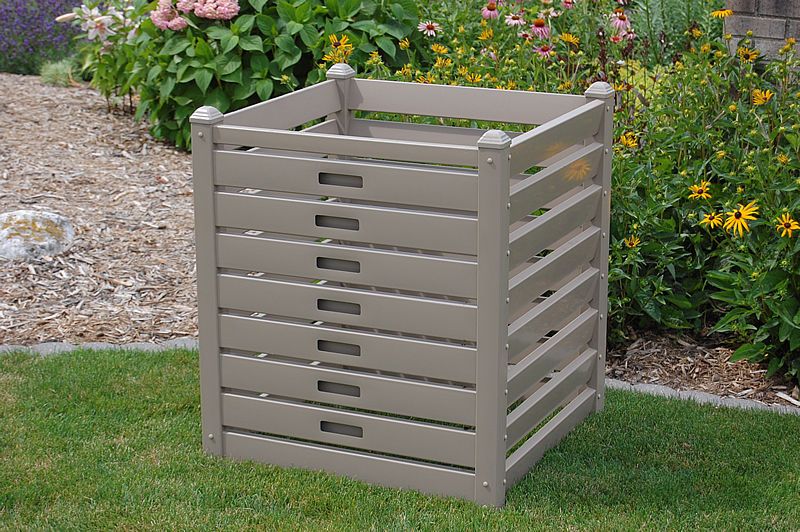 DURA TREL COMPOST BIN JR. 12 CUBIC FT MOCHA  