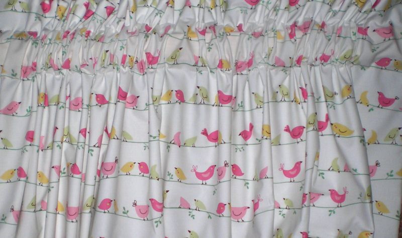 PENELOPE Birds Girls Valance made Pottery Barn Kids  