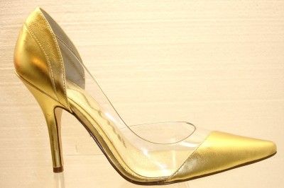 Nina Border Pump Gold Sz. 6.5  