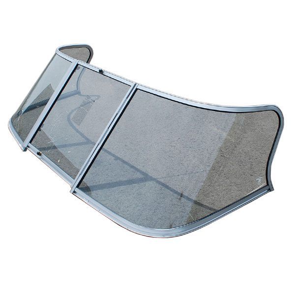 CRESTLINER ALUM 3 PC 85IN CLEAR GLASS BOAT WINDSHIELD  