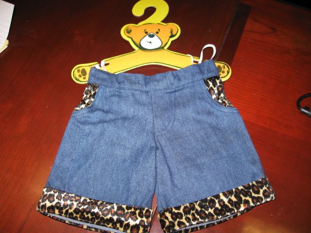 Original BUILD A BEAR leopard 3 pcs outfit fits 10 24  