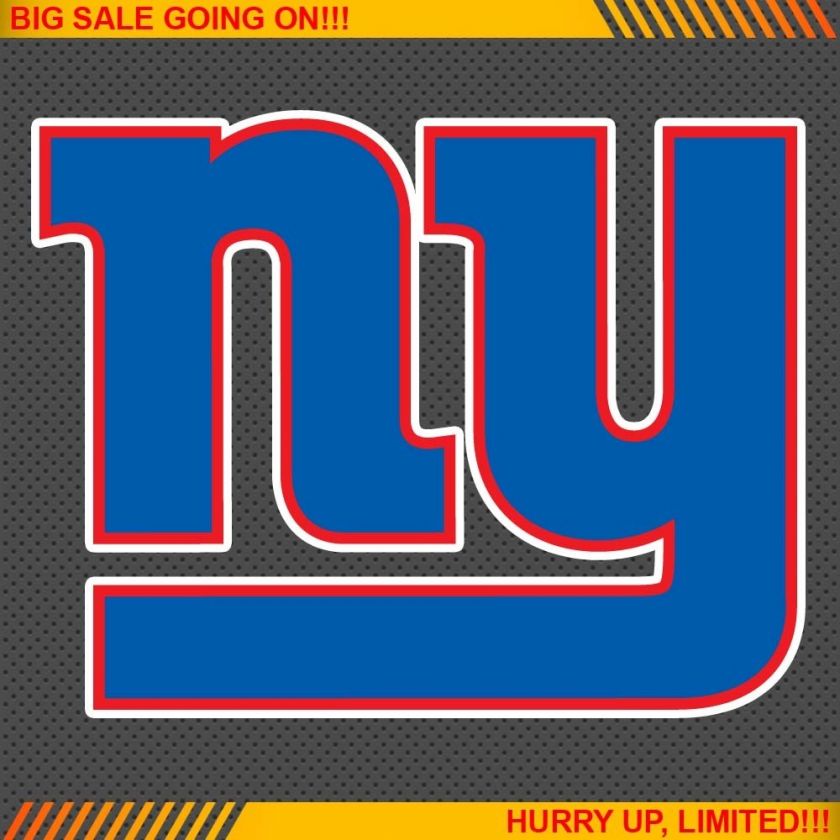   York Giants NFL Football Logo Car Bumper Window Wall Sticker  